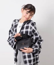 KG5GD11044 a.v.v KIDS(アー・ヴェ・ヴェ) [KIDS]ダブルリボンショルダー ブラック