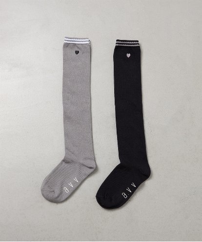 KGLAG32009 a.v.v KIDS [KIDS]【19-21/22-24cm】ラインニーハイソックス