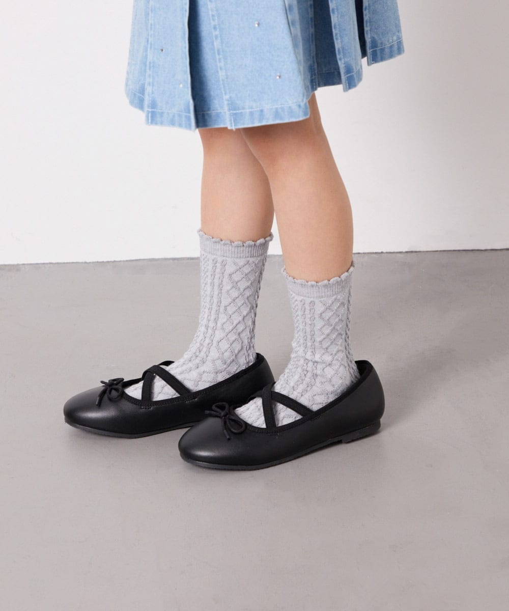 KGLGD10014 a.v.v KIDS(アー・ヴェ・ヴェ) 【19-21/22-24cm】【3点セット】アソートソックス ラベンダー