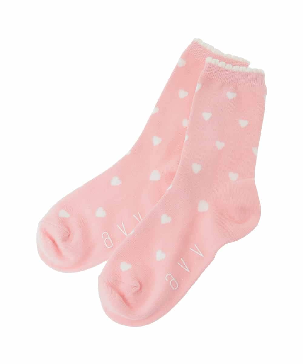 KGLGD11014 a.v.v KIDS(アー・ヴェ・ヴェ) 【19-21/22-24cm】【3点セット】アソートソックス ピンク