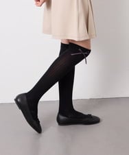 KGLGD14009 a.v.v KIDS(アー・ヴェ・ヴェ) 【19-21/22-24cm】サイドリボンニーハイ ブラック