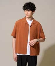 KHBGD78049 a.v.v MEN(アー・ヴェ・ヴェ) <新色&再入荷> ＼夏に嬉しい機能全部付き／　リライト オープンカラーシャツ ダークグレー