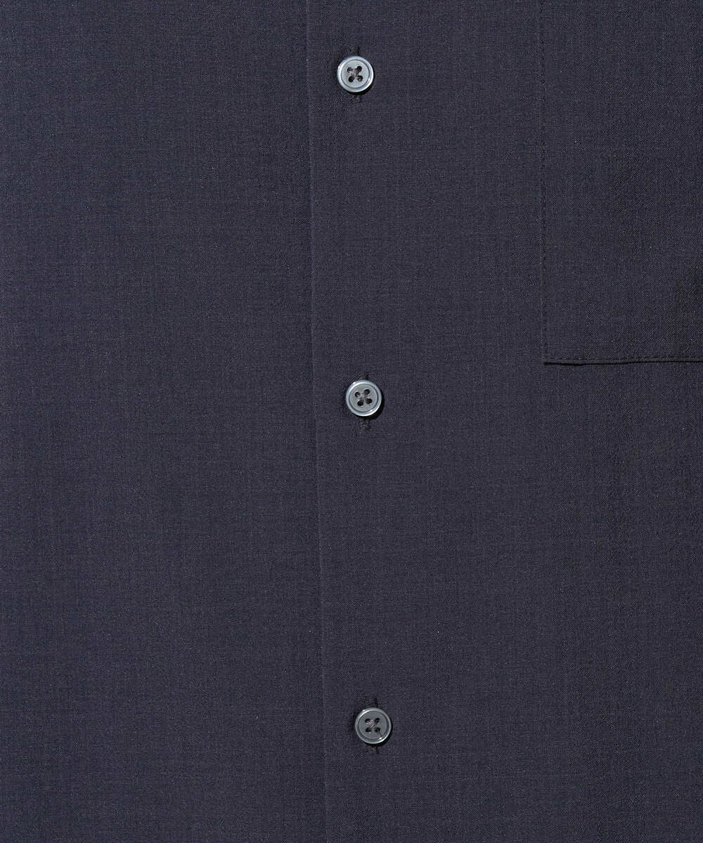 KHBGD78049 a.v.v MEN(アー・ヴェ・ヴェ) <新色&再入荷> ＼夏に嬉しい機能全部付き／　リライト オープンカラーシャツ ダークグレー