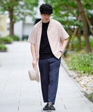 KHBGD78049 a.v.v MEN(アー・ヴェ・ヴェ) <新色&再入荷> ＼夏に嬉しい機能全部付き／　リライト オープンカラーシャツ ダークグレー