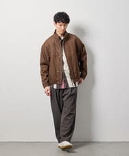 KHBJD09069 a.v.v MEN(アー・ヴェ・ヴェ) ＼秋に着たい、大人の柄シャツ／ペインター柄ワイドシルエットシャツ【イージーケア/洗濯機で洗える/速乾/毛玉になりにくい】 ダークグレー