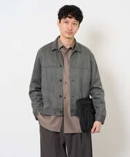KHBJD65069 a.v.v MEN(アー・ヴェ・ヴェ) ＼ほどよい光沢で、大人っぽく／ワンサイズピンストライプドルマンシャツ【イージーケア/洗濯機で洗える/シワになりにくい/ストレッチ】 ピンク