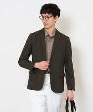 KHBJD65069 a.v.v MEN(アー・ヴェ・ヴェ) ＼ほどよい光沢で、大人っぽく／ワンサイズピンストライプドルマンシャツ【イージーケア/洗濯機で洗える/シワになりにくい/ストレッチ】 ピンク