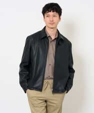 KHBJD65069 a.v.v MEN(アー・ヴェ・ヴェ) ＼ほどよい光沢で、大人っぽく／ワンサイズピンストライプドルマンシャツ【イージーケア/洗濯機で洗える/シワになりにくい/ストレッチ】 ピンク
