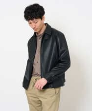 KHBJD65069 a.v.v MEN(アー・ヴェ・ヴェ) ＼ほどよい光沢で、大人っぽく／ワンサイズピンストライプドルマンシャツ【イージーケア/洗濯機で洗える/シワになりにくい/ストレッチ】 ピンク