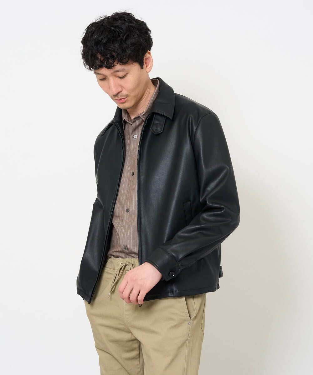 KHBJD65069 a.v.v MEN(アー・ヴェ・ヴェ) ＼ほどよい光沢で、大人っぽく／ワンサイズピンストライプドルマンシャツ【イージーケア/洗濯機で洗える/シワになりにくい/ストレッチ】 ピンク