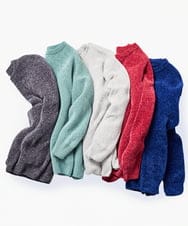KHFAG01059 a.v.v MEN(アー・ヴェ・ヴェ) ROYALモール クルーネックニット ブルー