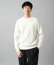 KHFED20059 a.v.v MEN(アー・ヴェ・ヴェ) ＼初秋におすすめ／【洗濯機で洗える】タックメッシュクルーネックカットソー ホワイト