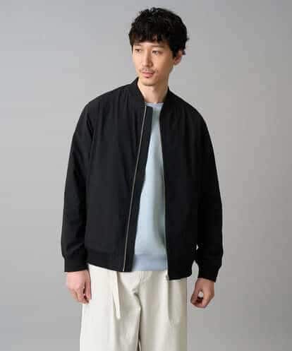 KHJED06099 a.v.v MEN <支持率NO.1 / 初秋アイテム>ピケナイロンリブブルゾン 【撥水/ストレッチ/イージーケア/洗濯機で洗える/毛玉になりにくい】