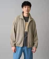KHJED07129 a.v.v MEN(アー・ヴェ・ヴェ) ジップアップスタンドカラーブルゾン ベージュ
