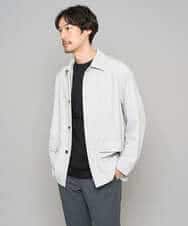 KHJFD14109 a.v.v MEN(アー・ヴェ・ヴェ) ＼上品さとラフさを両立する／メランジストレッチカバーオール【イージーケア/洗濯機で洗える/速乾/毛玉になりにくい/ストレッチ】 ライトグレー