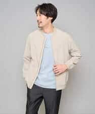 KHJFD17099 a.v.v MEN(アー・ヴェ・ヴェ) 【イージーケア/洗濯機で洗える/毛玉になりにくい/ストレッチ】リライトリブブルゾン ベージュ