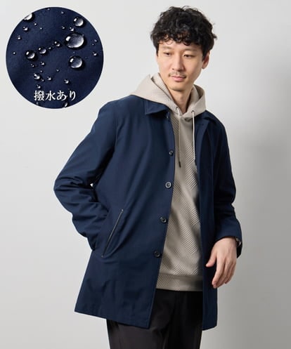 KHJKD18139  ＼WEB限定アイテム／ツイルストレッチステンカラージャケット【撥水/毛玉になりにくい】