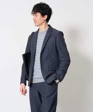 KHJKD72129 a.v.v MEN(アー・ヴェ・ヴェ) 【スマート/イージーケア/洗濯機で洗える/ストレッチ】コールダブルフェイスストレッチスマートジャケット ネイビー