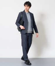 KHJKD72129 a.v.v MEN(アー・ヴェ・ヴェ) 【スマート/イージーケア/洗濯機で洗える/ストレッチ】コールダブルフェイスストレッチスマートジャケット ネイビー