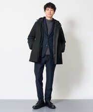 KHJKD72129 a.v.v MEN(アー・ヴェ・ヴェ) 【スマート/イージーケア/洗濯機で洗える/ストレッチ】コールダブルフェイスストレッチスマートジャケット ネイビー
