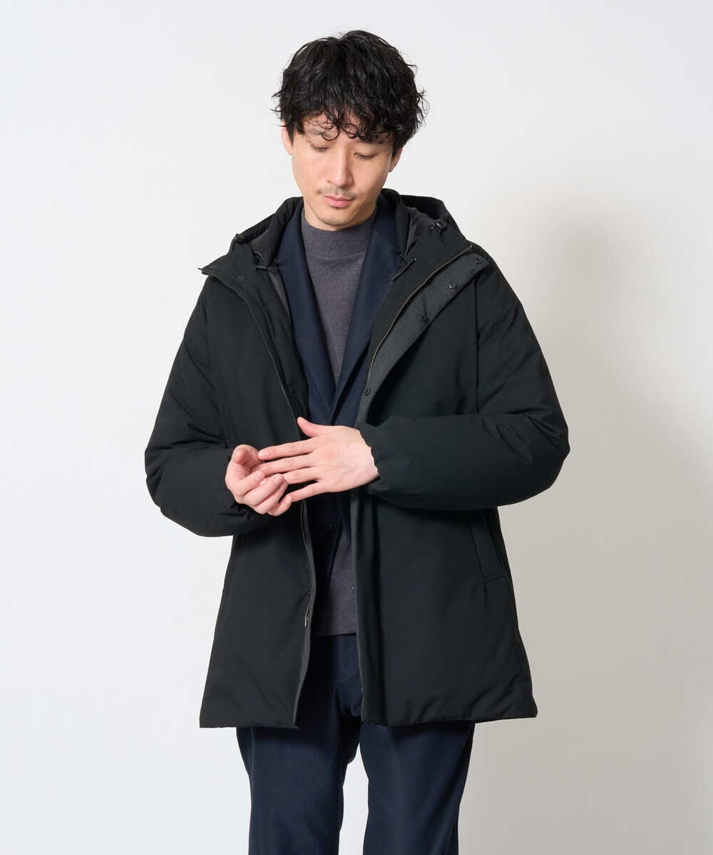 KHJKD72129 a.v.v MEN(アー・ヴェ・ヴェ) 【スマート/イージーケア/洗濯機で洗える/ストレッチ】コールダブルフェイスストレッチスマートジャケット ネイビー
