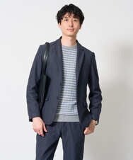 KHJKD72129 a.v.v MEN(アー・ヴェ・ヴェ) 【スマート/イージーケア/洗濯機で洗える/ストレッチ】コールダブルフェイスストレッチスマートジャケット ネイビー