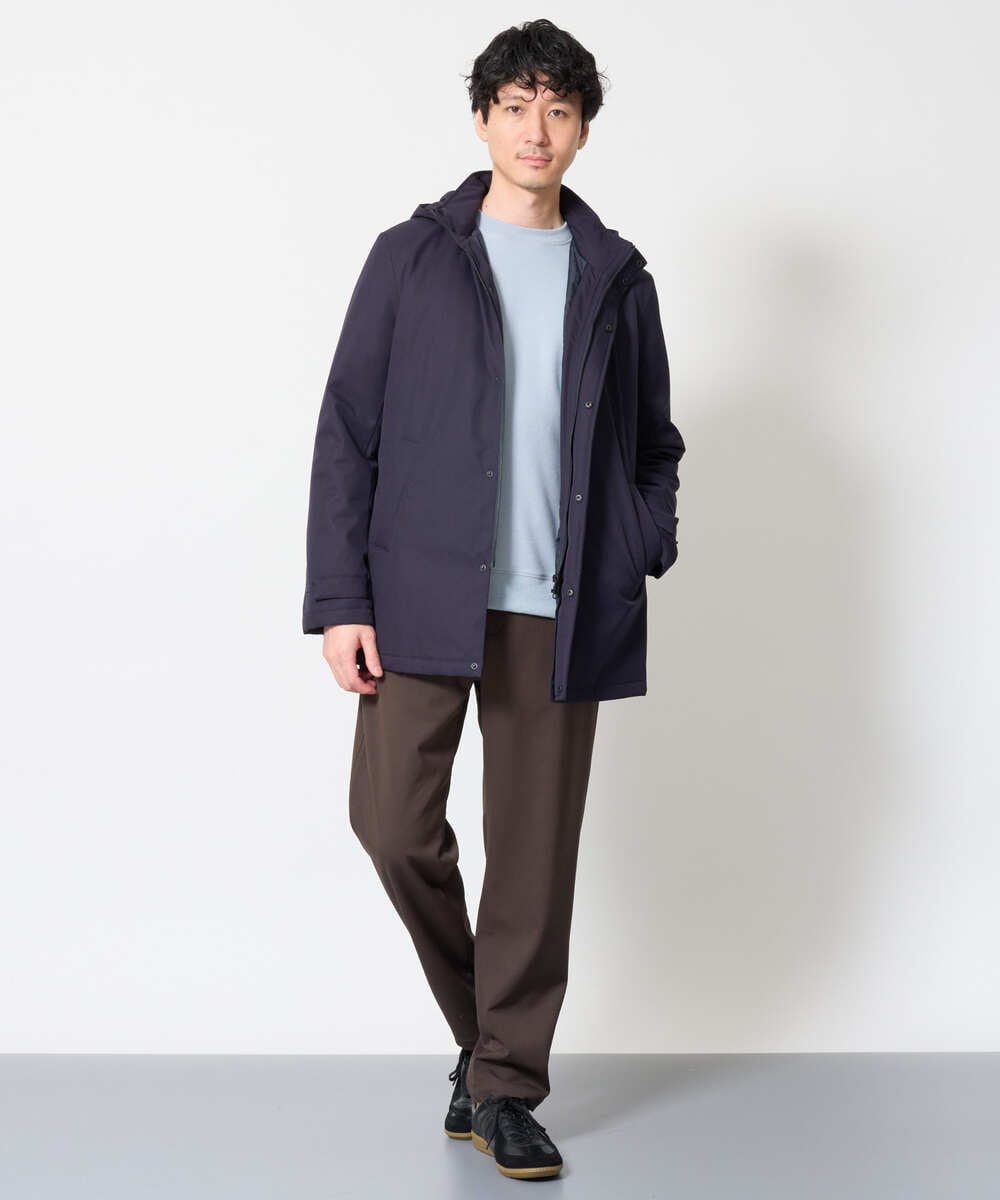 KHJLD20149 a.v.v MEN(アー・ヴェ・ヴェ) SORONA中綿スタンドブルゾン ダークグレー