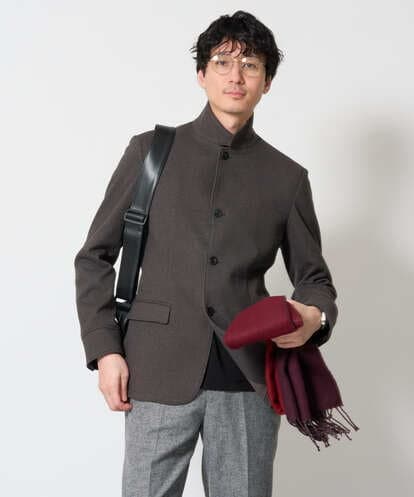 KHJLD73139 a.v.v MEN ジャガードツイルジャージースマートジャケット