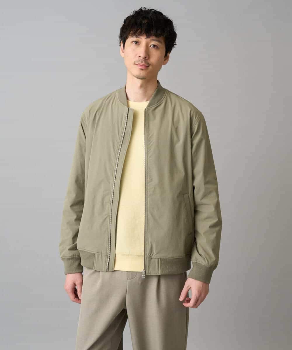KHKED08059 a.v.v MEN(アー・ヴェ・ヴェ) ＼初秋におすすめ／【イージーケア/洗濯機で洗える/毛玉になりにくい/ストレッチ】サッカーダンボールプルオーバー ライトグレー