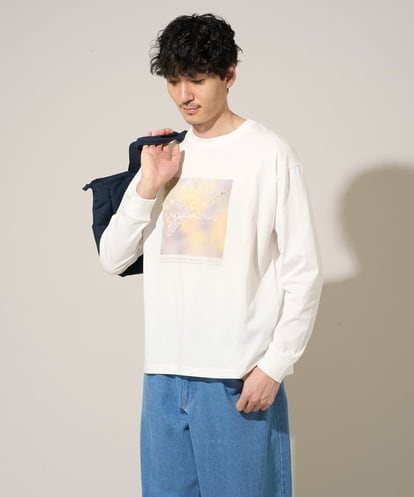 KHKED12049 a.v.v MEN フォトグラファーコラボ ワイドシルエットカットソー