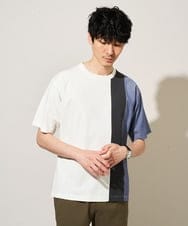 KHKGD27059 a.v.v MEN(アー・ヴェ・ヴェ) 夏の一枚着で人気！【洗濯機で洗える】デザテクカットソー ホワイト