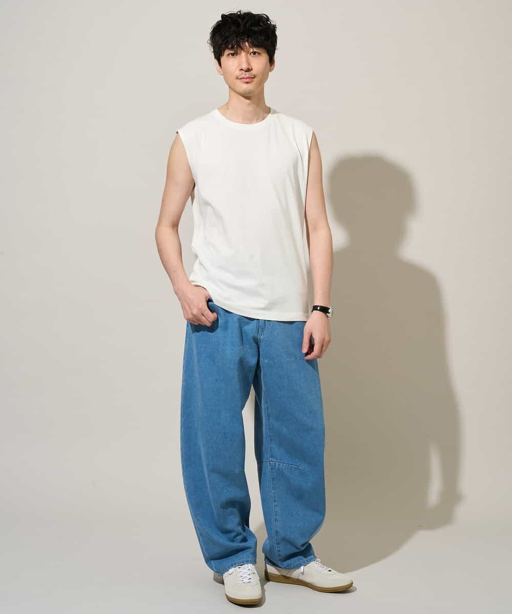 KHKGD39019 a.v.v MEN(アー・ヴェ・ヴェ) 【接触冷感】ノースリーブカットソー ブラック