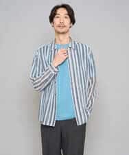 KHKGD48044 a.v.v MEN(アー・ヴェ・ヴェ) 【イージーケア/洗濯機で洗える】キカジャカードセミワイドシルエットカットソー ライトグレー