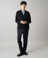 KHLED03069 a.v.v MEN(アー・ヴェ・ヴェ) ＼秋の仕事着を品よく整えるパンツ／アムンゼンストレッチセミルーズパンツ【イージーケア/洗濯機で洗える/毛玉になりにくい/ストレッチ】 ベージュ