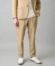 KHLED03069 a.v.v MEN(アー・ヴェ・ヴェ) ＼秋の仕事着を品よく整えるパンツ／アムンゼンストレッチセミルーズパンツ【イージーケア/洗濯機で洗える/毛玉になりにくい/ストレッチ】 ベージュ