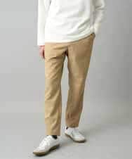 KHLED03069 a.v.v MEN(アー・ヴェ・ヴェ) ＼秋の仕事着を品よく整えるパンツ／アムンゼンストレッチセミルーズパンツ【イージーケア/洗濯機で洗える/毛玉になりにくい/ストレッチ】 ベージュ