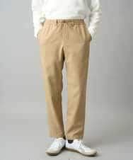 KHLED03069 a.v.v MEN(アー・ヴェ・ヴェ) ＼秋の仕事着を品よく整えるパンツ／アムンゼンストレッチセミルーズパンツ【イージーケア/洗濯機で洗える/毛玉になりにくい/ストレッチ】 ベージュ