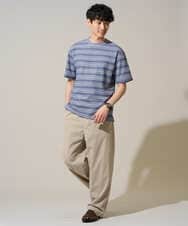KHLFD13069 a.v.v MEN(アー・ヴェ・ヴェ) ＼秋の美シルエットパンツ／メッシュストレッチワンタックワイドイージースラックス【イージーケア/洗濯機で洗える/毛玉になりにくい/ストレッチ】 ダークグレー