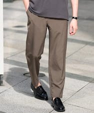 KHLGD77064 a.v.v MEN(アー・ヴェ・ヴェ) 【新色追加&再入荷】<接触冷感/遮熱/吸水速乾/UVカット/ストレッチ>リライトセミルーズアンクルパンツ【イージーケア/洗濯機で洗える】 ブラウン