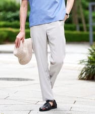 KHLGD77064 a.v.v MEN(アー・ヴェ・ヴェ) 【新色追加&再入荷】<接触冷感/遮熱/吸水速乾/UVカット/ストレッチ>リライトセミルーズアンクルパンツ【イージーケア/洗濯機で洗える】 ライトグレー