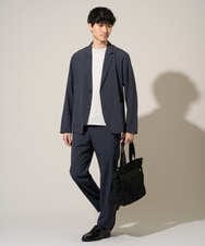 KHLGD77064 a.v.v MEN(アー・ヴェ・ヴェ) 【新色追加&再入荷】<接触冷感/遮熱/吸水速乾/UVカット/ストレッチ>リライトセミルーズアンクルパンツ【イージーケア/洗濯機で洗える】 ブラック