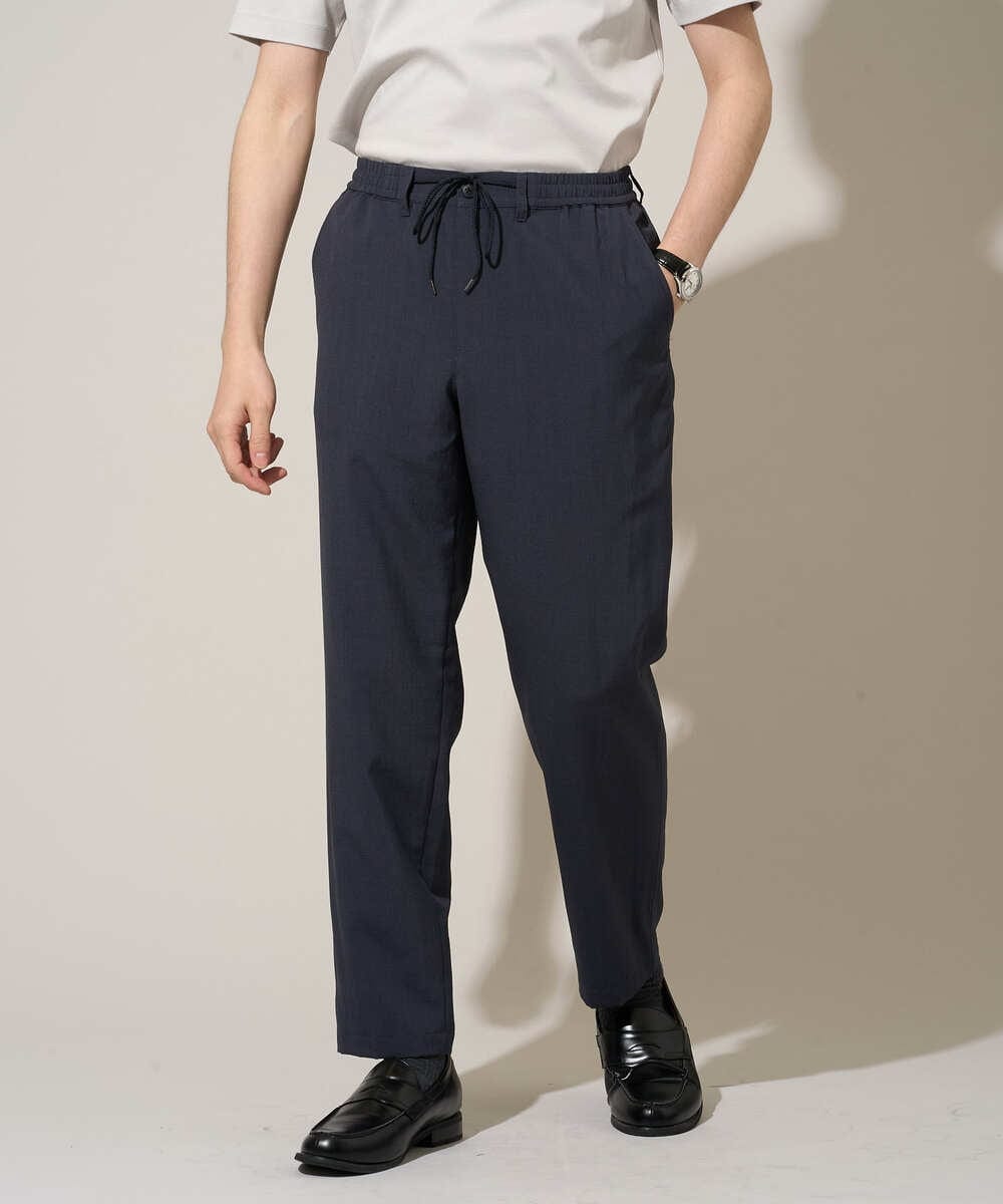 KHLGD77064 a.v.v MEN(アー・ヴェ・ヴェ) 【新色追加&再入荷】<接触冷感/遮熱/吸水速乾/UVカット/ストレッチ>リライトセミルーズアンクルパンツ【イージーケア/洗濯機で洗える】 ブラック