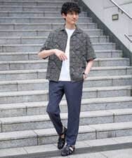 KHLGD77064 a.v.v MEN(アー・ヴェ・ヴェ) 【新色追加&再入荷】<接触冷感/遮熱/吸水速乾/UVカット/ストレッチ>リライトセミルーズアンクルパンツ【イージーケア/洗濯機で洗える】 ブラック