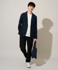 KHLGD77064 a.v.v MEN(アー・ヴェ・ヴェ) 【新色追加&再入荷】<接触冷感/遮熱/吸水速乾/UVカット/ストレッチ>リライトセミルーズアンクルパンツ【イージーケア/洗濯機で洗える】 ブラック
