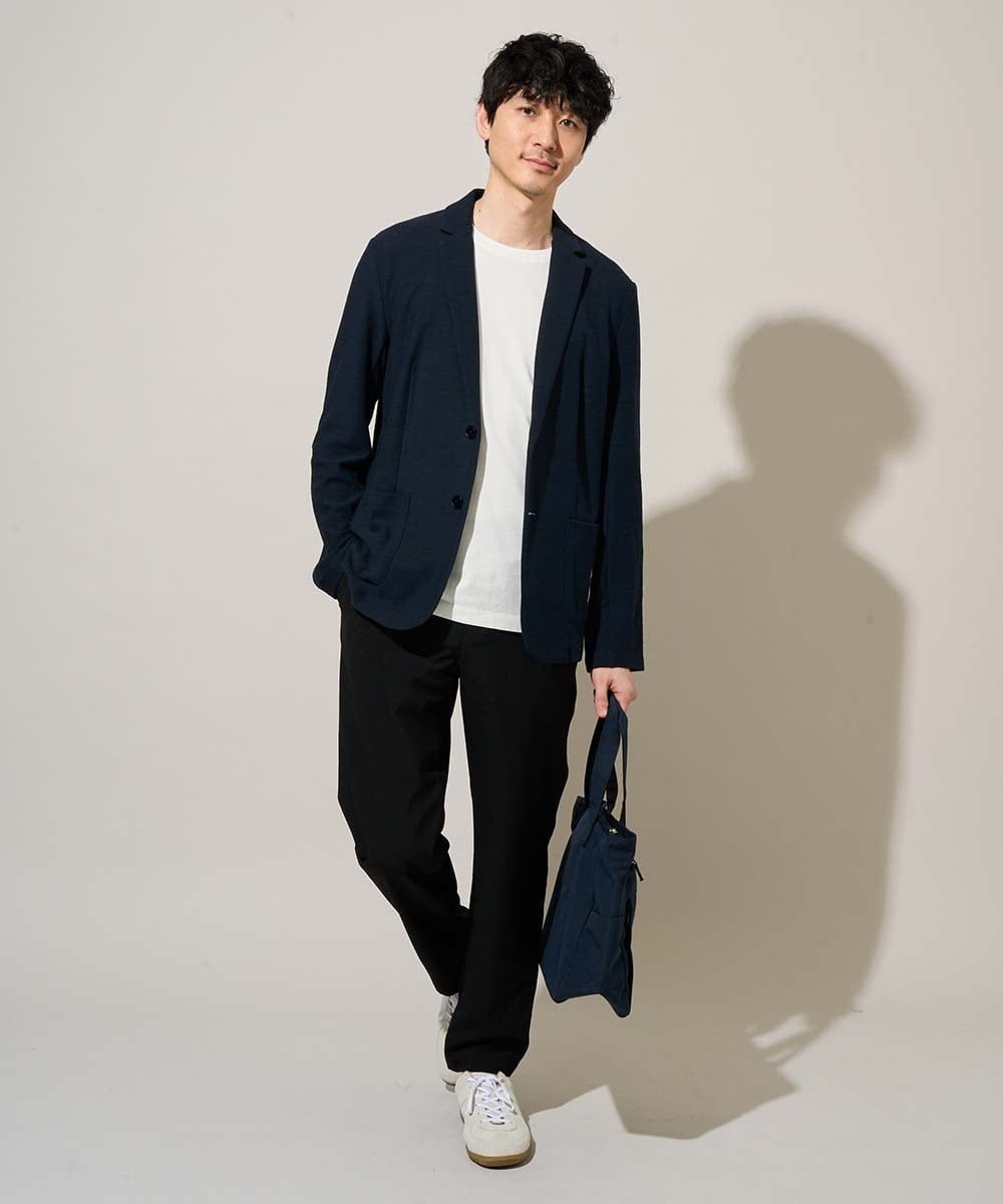 KHLGD77064 a.v.v MEN(アー・ヴェ・ヴェ) 【新色追加&再入荷】<接触冷感/遮熱/吸水速乾/UVカット/ストレッチ>リライトセミルーズアンクルパンツ【イージーケア/洗濯機で洗える】 ブラック
