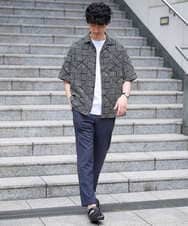 KHLGD77064 a.v.v MEN(アー・ヴェ・ヴェ) 【新色追加&再入荷】<接触冷感/遮熱/吸水速乾/UVカット/ストレッチ>リライトセミルーズアンクルパンツ【イージーケア/洗濯機で洗える】 ブラック