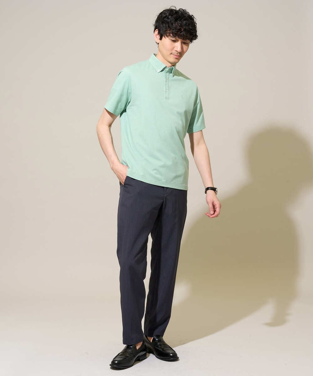 KHLGD77064 a.v.v MEN(アー・ヴェ・ヴェ) 【新色追加&再入荷】<接触冷感/遮熱/吸水速乾/UVカット/ストレッチ>リライトセミルーズアンクルパンツ【イージーケア/洗濯機で洗える】 ブラック