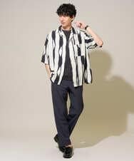 KHLGD77064 a.v.v MEN(アー・ヴェ・ヴェ) 【新色追加&再入荷】<接触冷感/遮熱/吸水速乾/UVカット/ストレッチ>リライトセミルーズアンクルパンツ【イージーケア/洗濯機で洗える】 ブラック