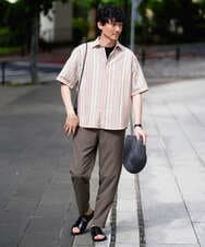 KHLGD77064 a.v.v MEN(アー・ヴェ・ヴェ) 【新色追加&再入荷】<接触冷感/遮熱/吸水速乾/UVカット/ストレッチ>リライトセミルーズアンクルパンツ【イージーケア/洗濯機で洗える】 ブラック