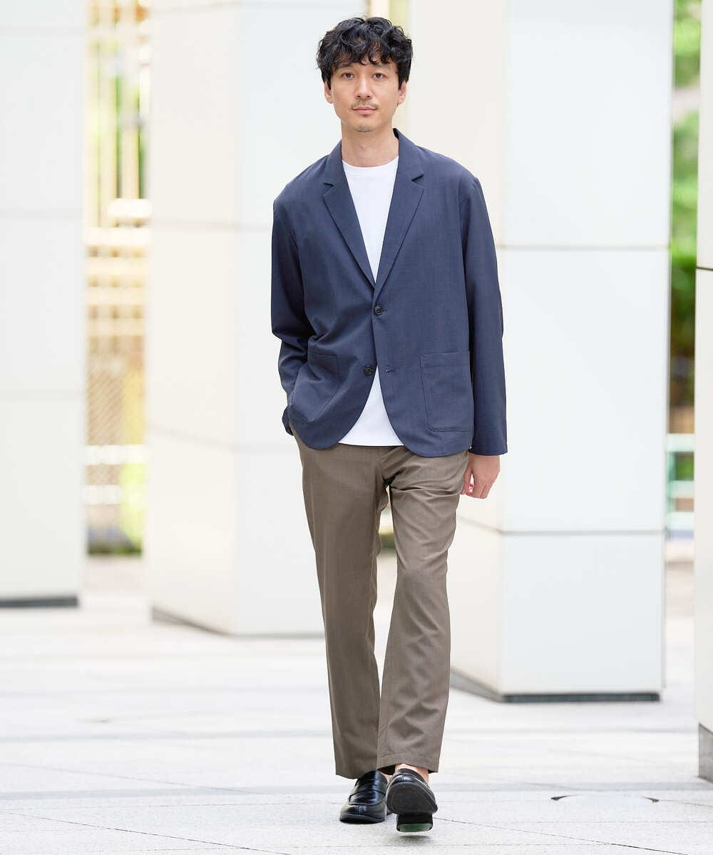 KHLGD77064 a.v.v MEN(アー・ヴェ・ヴェ) 【新色追加&再入荷】<接触冷感/遮熱/吸水速乾/UVカット/ストレッチ>リライトセミルーズアンクルパンツ【イージーケア/洗濯機で洗える】 ブラック